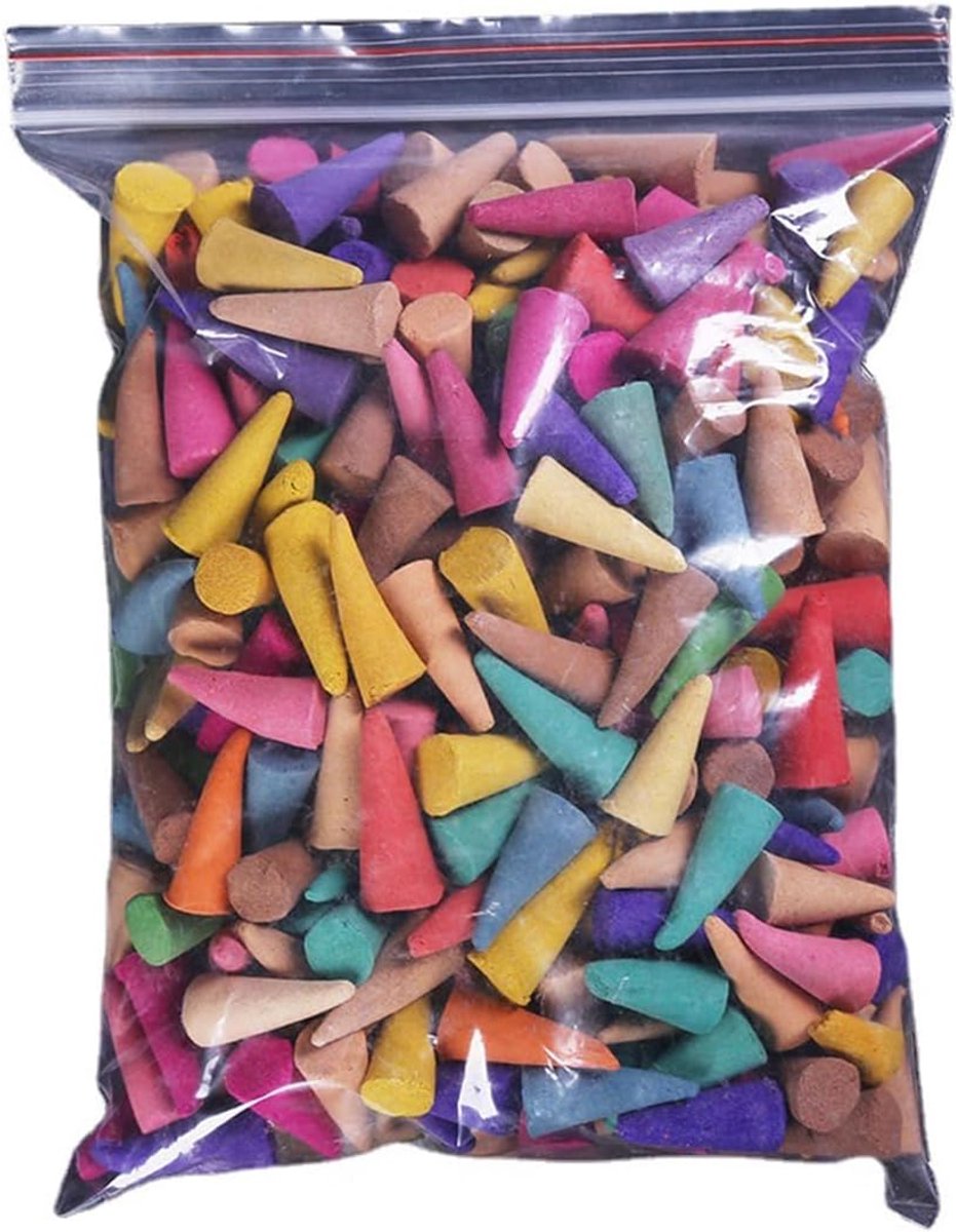 120pcs backflow incense cones, 6 mixed natural scents rose sandalwood and more kinds of mixed natural backflow incense - ShopVlot