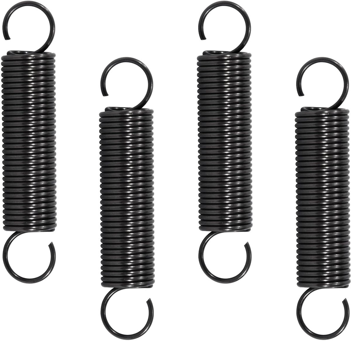 Trekveer 60 mm spanveren met haken, veren van pianodraad, draaddiameter 1,2 mm, buitendiameter 12 mm, kracht 3,2 kg - ShopVlot