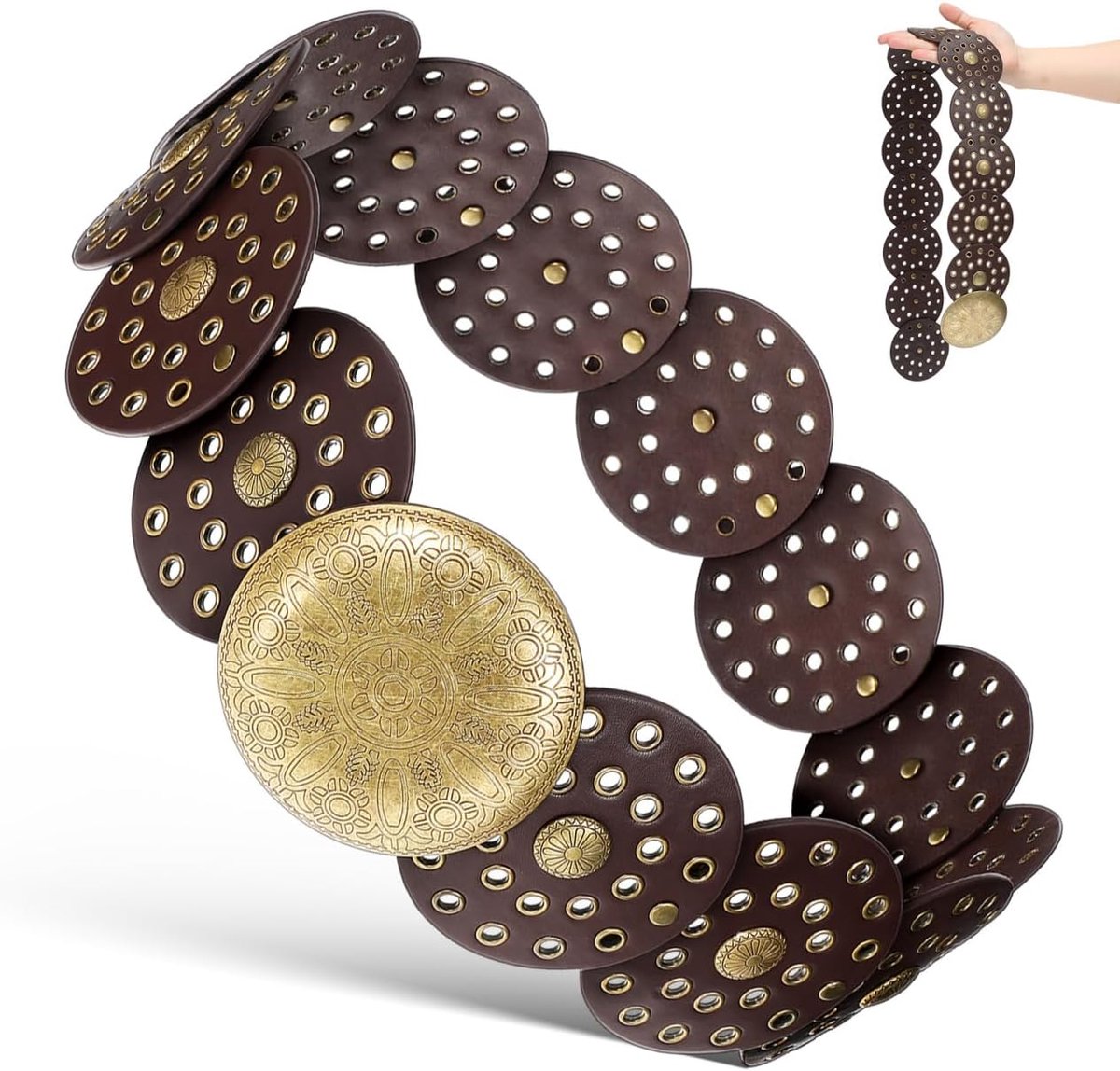 Vintage Belt Waist Belt Women Belt Disc Belt Dress Disc Belt Fashion Belt Women Clothing Belt For Women Belt For Body - ShopVlot