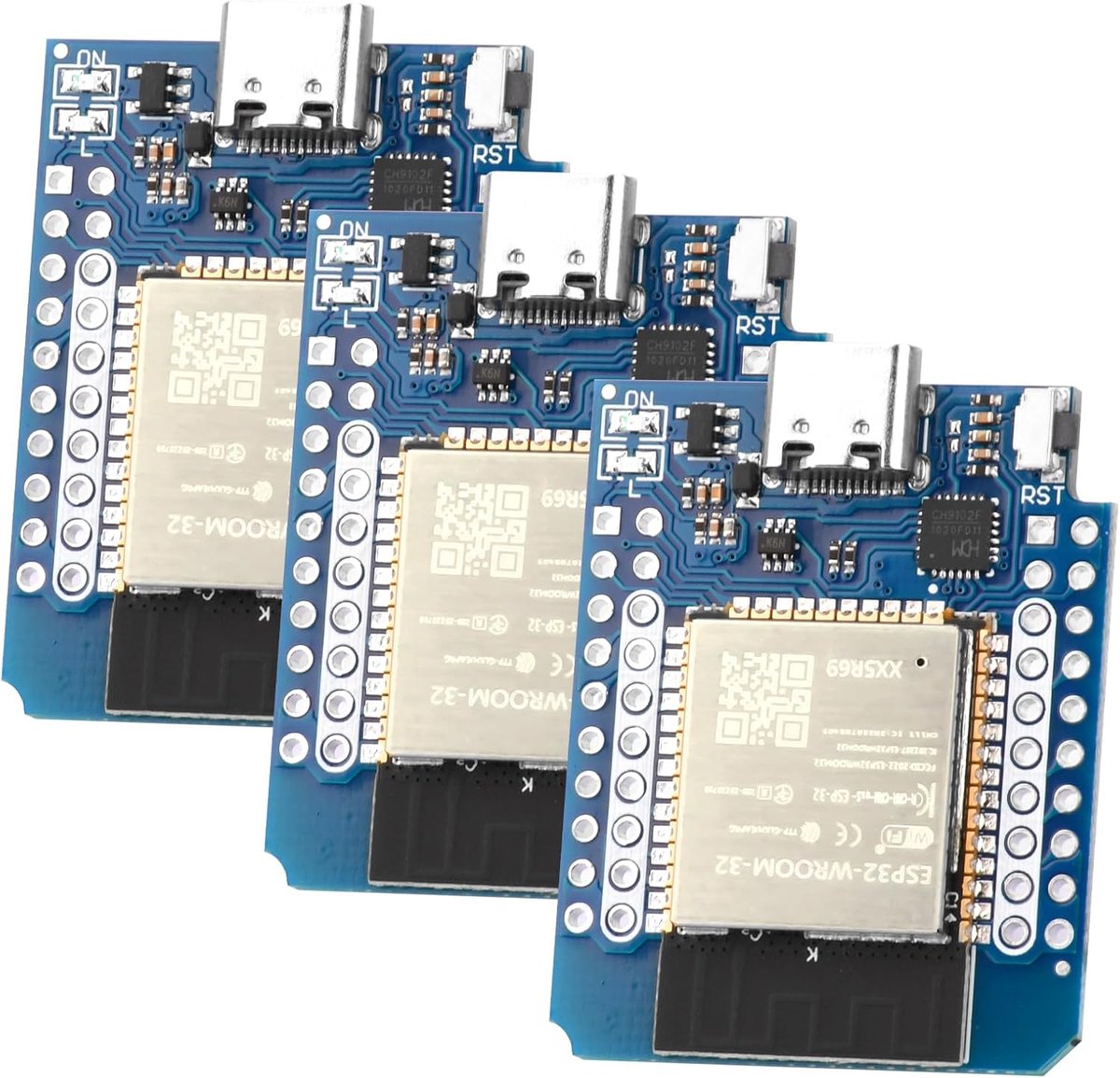 3pcs Mini For ESP32 Development Board NodeMCU WiFi Bluetooth Development Board CH9102F Chip compatible Arduino IDE - ShopVlot