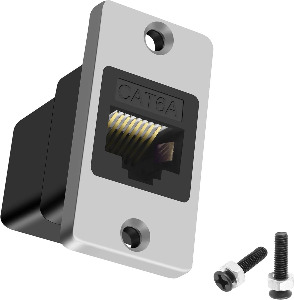 MEIRIYFA RJ45 Cat6A Panel Mount Coupler, 10Gbps Ethernet RJ45 Bus to Bus Adapter Ethernet LAN Network Extender Shield - ShopVlot