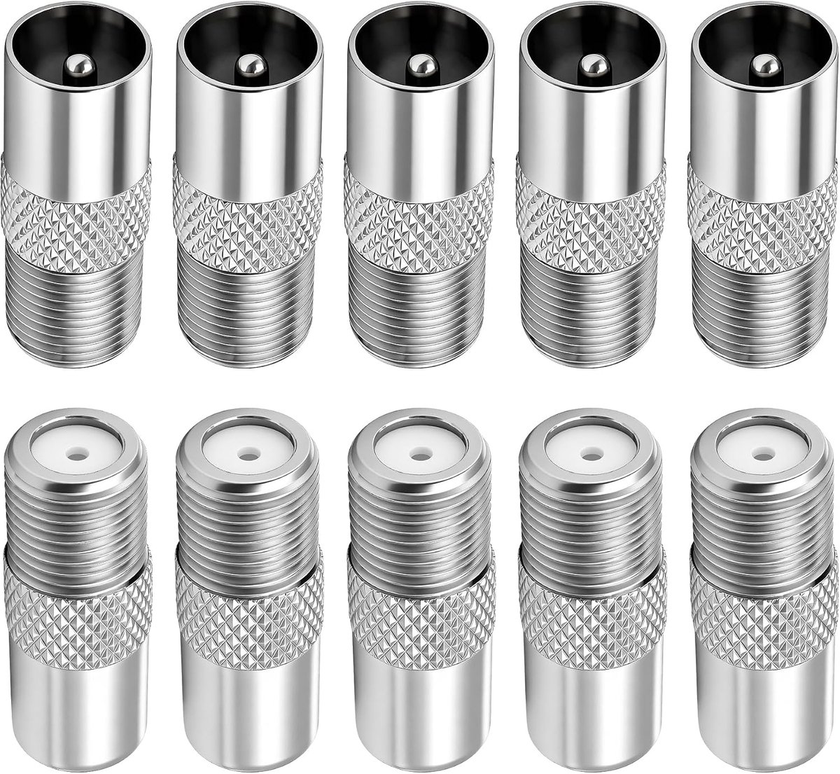 MEIRIYFA PAL TV to Type F Coaxial Plug, F-Type Bus to PAL Plug Coaxial Plug Adapter Kit for TV, FM, Radios, Coaxial - ShopVlot