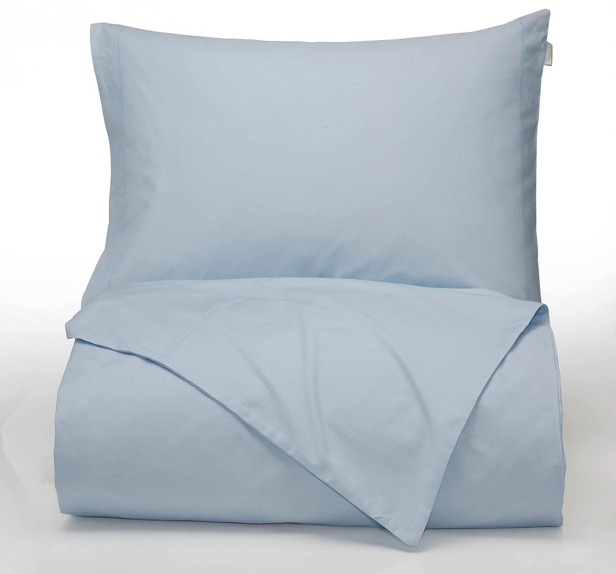Beddengoed 140 x 220 cm - Effen blauw - 100% katoen - Verhoogt slaapcomfort - ShopVlot