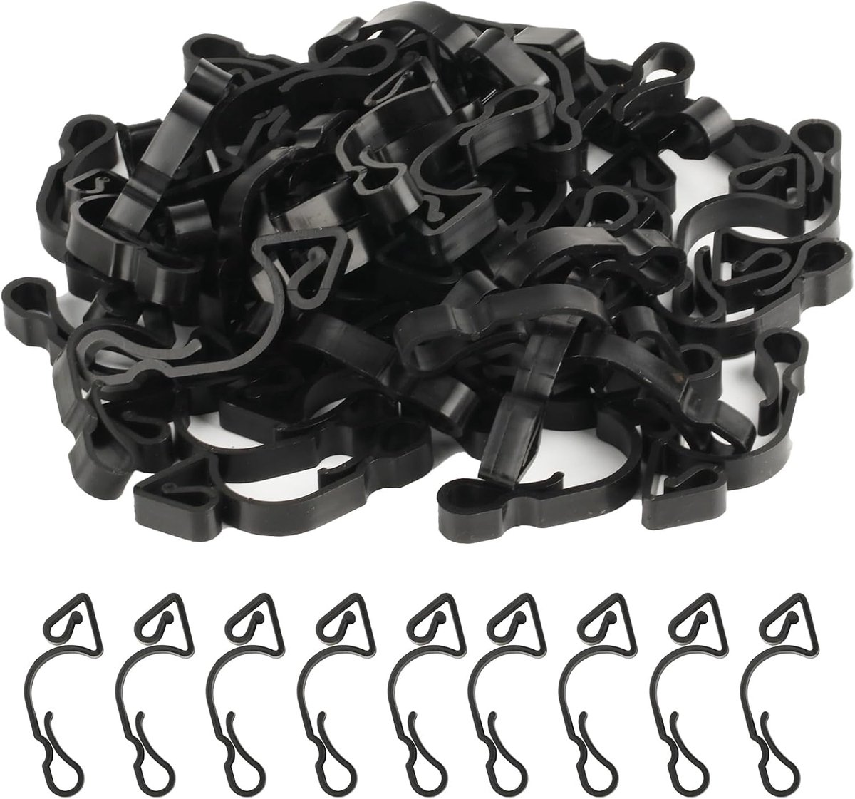 50pcs Fairy Lights, Gutter Hooks for Light Chains, Hooks, Rain Gutter, Plastic Hooks, Outdoor Gutter Hooks, Plastic - ShopVlot