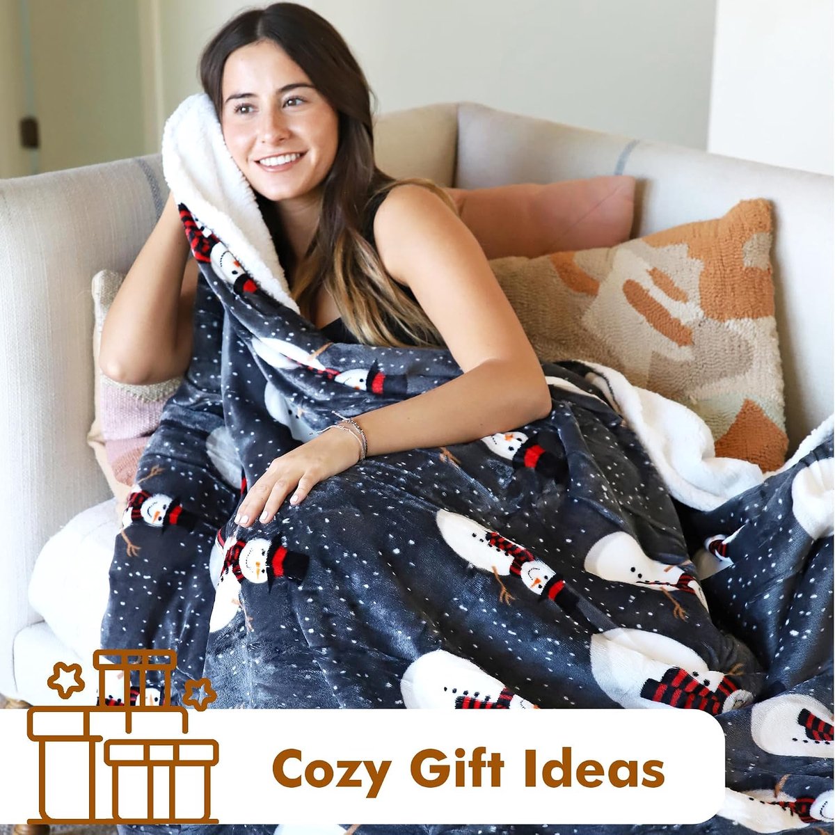 Catalonia Classy Sherpa Blanket, Double-Sided Fleece Blanket, Single Bed, Extra Thick Warm Sofa Blanket, Cozy Sofa - ShopVlot