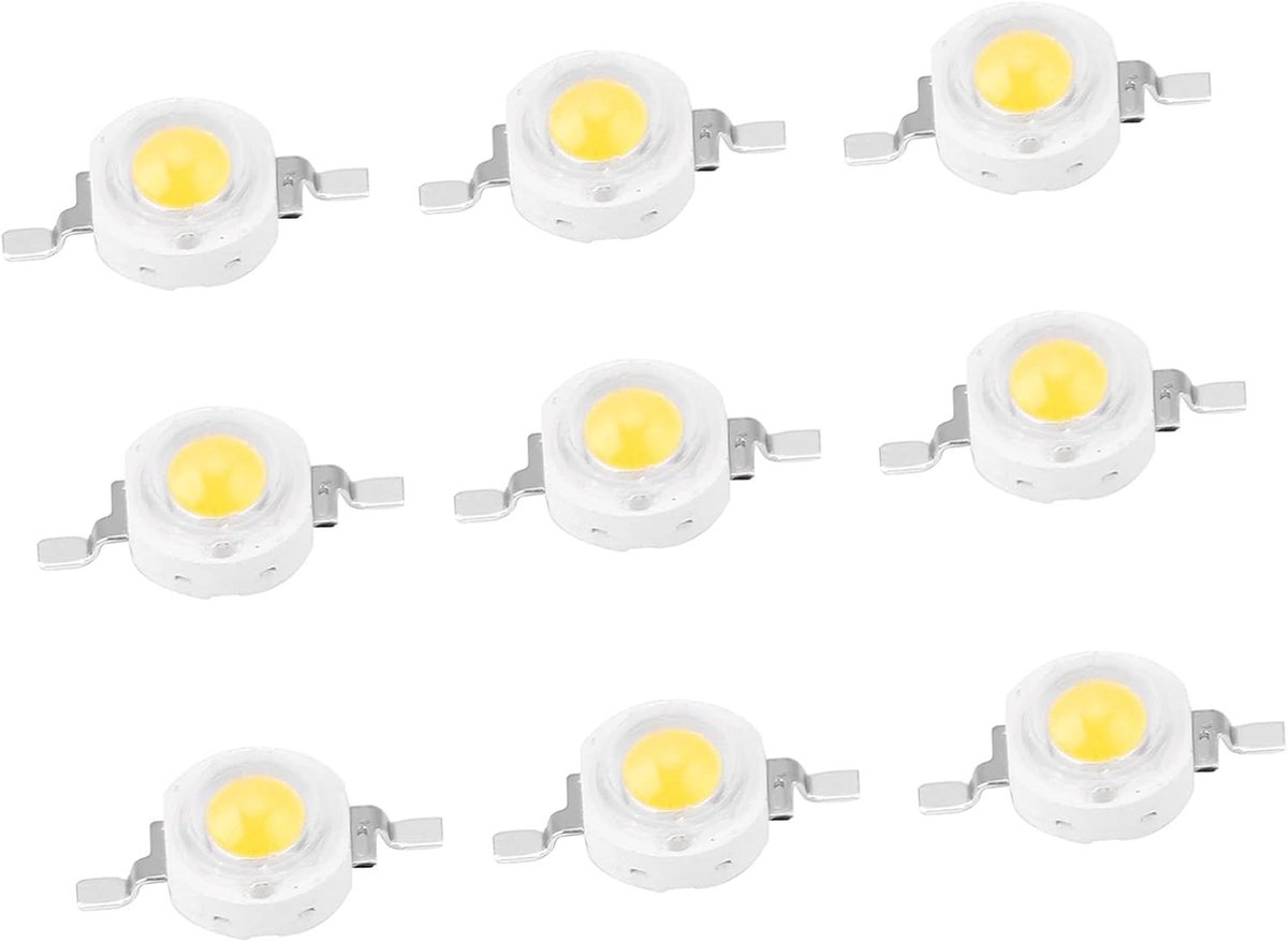 Chip LED 50 Stuks 5V - 1W Hoge Kracht LED Diodes - Warm Wit - Ideaal voor Doe-Het-Zelf Verlichting - ShopVlot