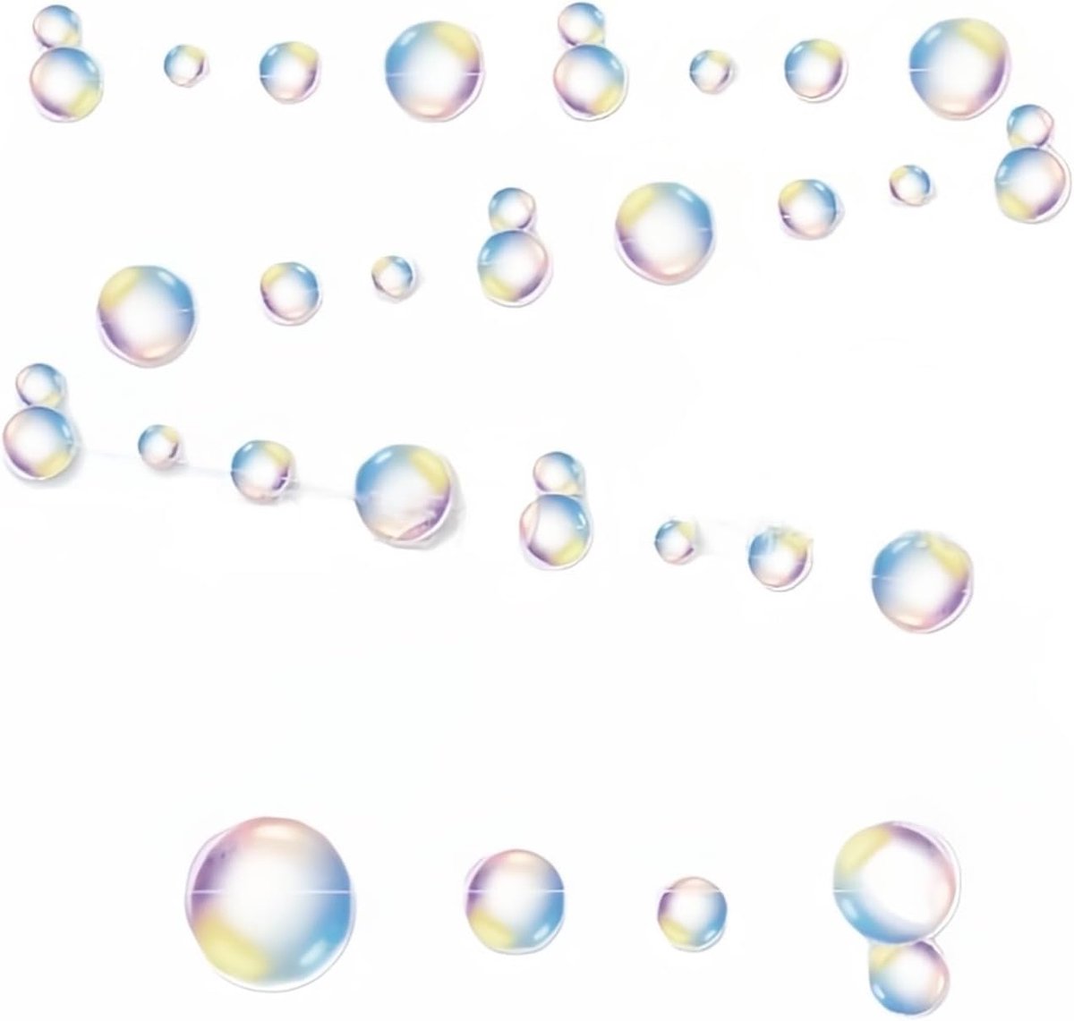 Garland - 2 Pack Glitter Circle - 4M Iriserend Papier - Snel te installeren voor feestdecoratie - ShopVlot