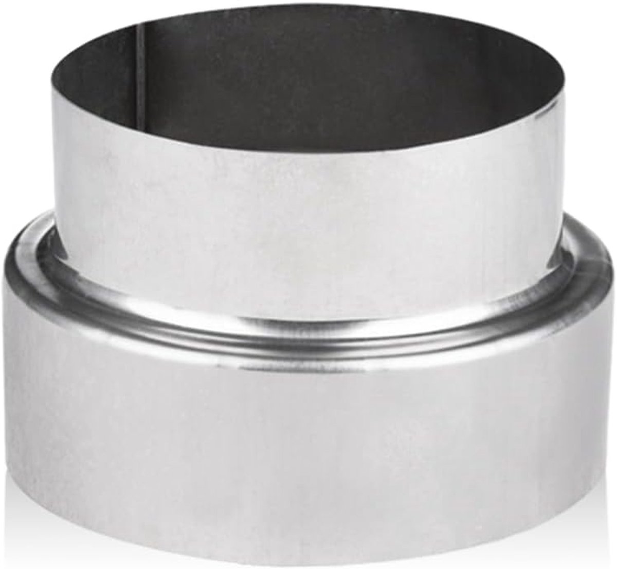 Verbindingspijp reducer 120 mm - roestvrij staal - hittebestendig - ideale aansluiting voor 100 mm buis - ShopVlot