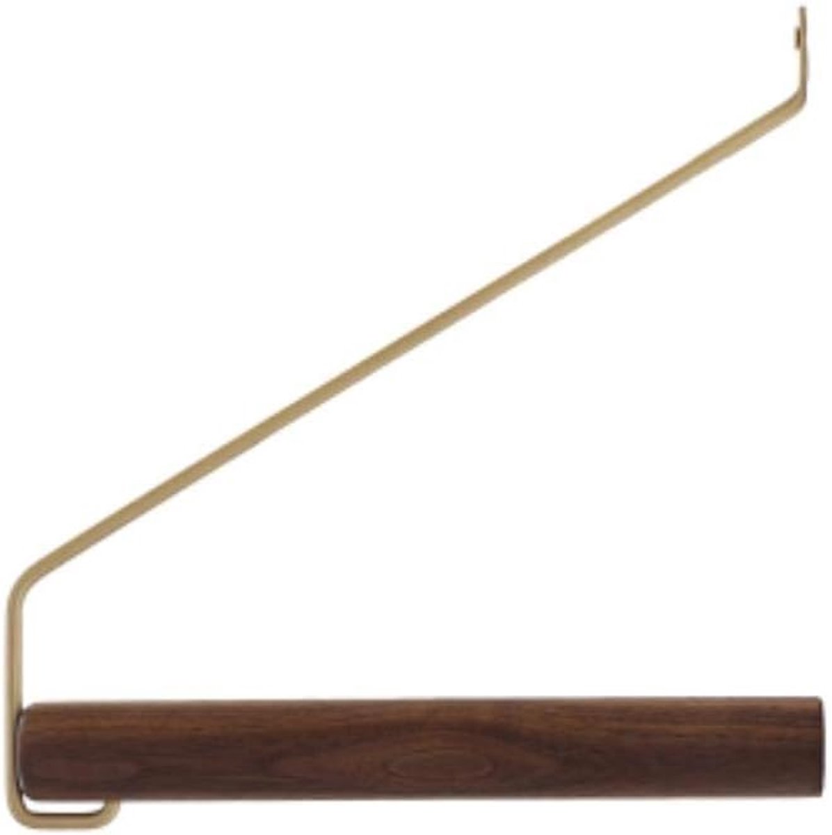 Kledinghanger wandrek - Walnoot - Sterk en ruimtebesparend - Perfect voor jassen en kostuums - ShopVlot