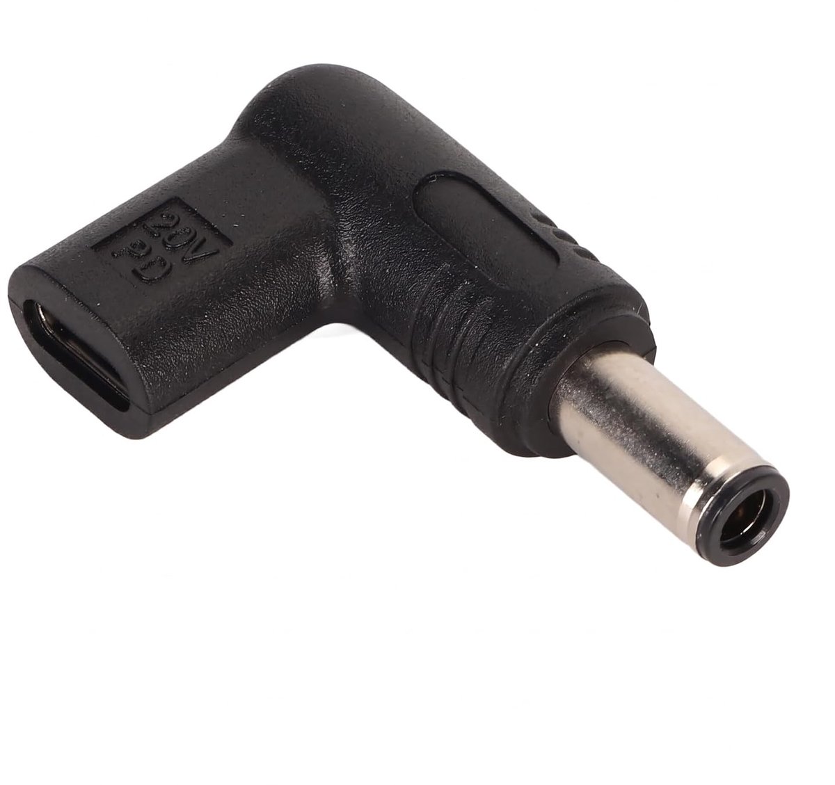USB C naar DC Adapter 6.0 X 3.7Mm - 100W PD USB C Tot 18.5V 20V DC - 90 Graden Hoek - Betrouwbare Oplading voor Laptops - ShopVlot