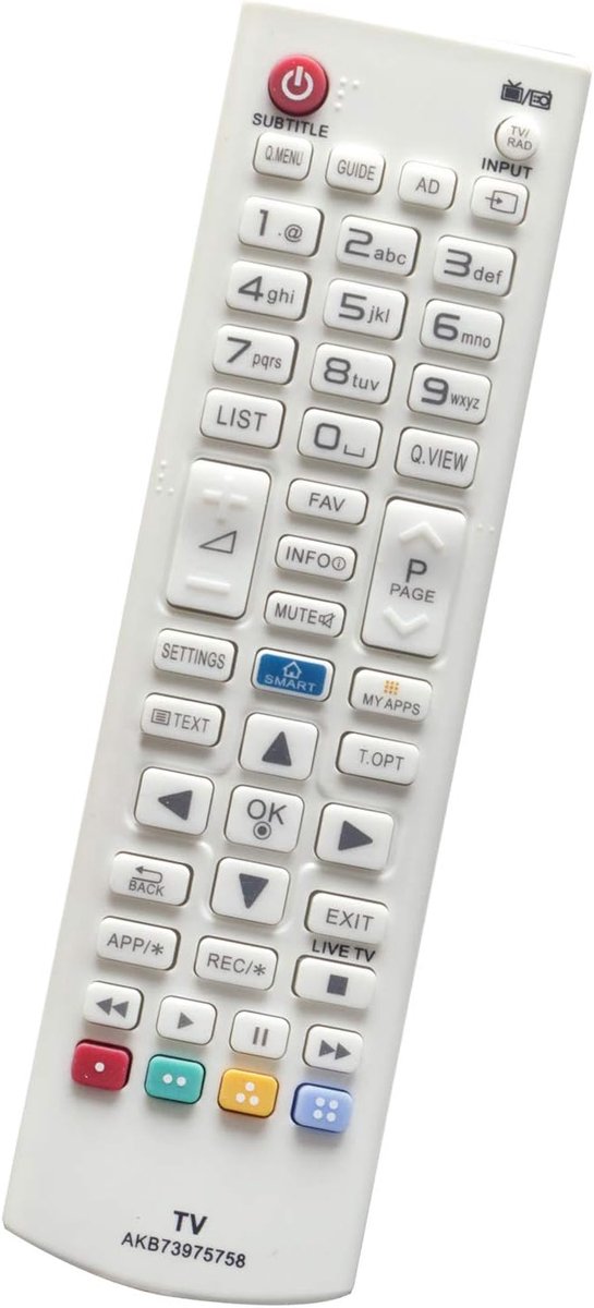ALLIMITY AKB73975758 Remote Control Replace for LG LED LCD 3D Smart TV 28LB490B 28LB490U 32LB582U 32LB582V 32LF5800 - ShopVlot