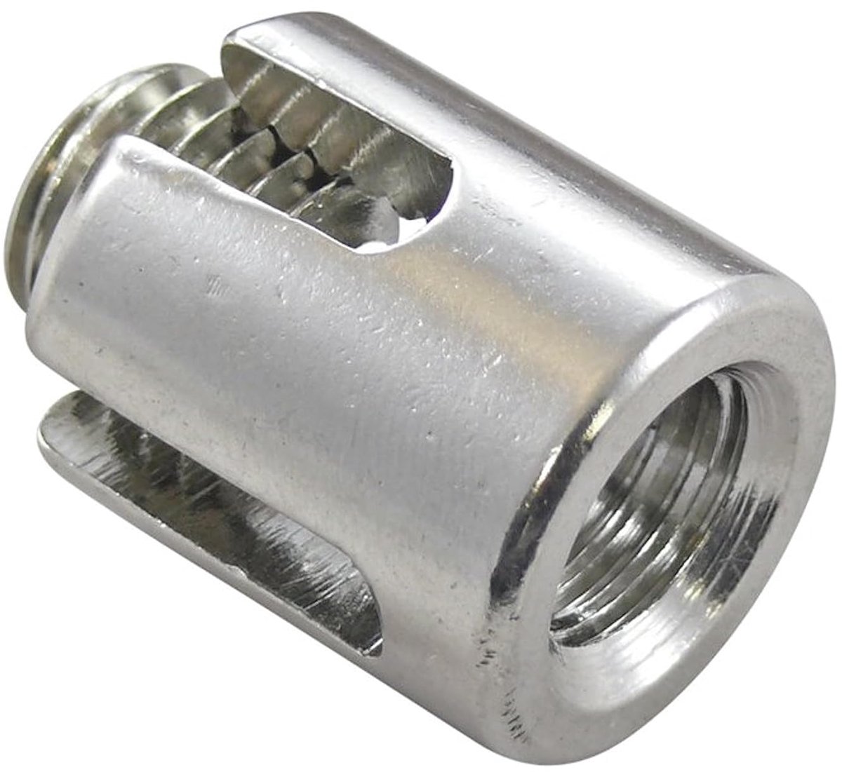 Cable clamp 5 mm 1 piece cross clamp with passage wire for steel cable 5 mm stainless steel A4 NIRO, AISI 316 Nirosta - ShopVlot