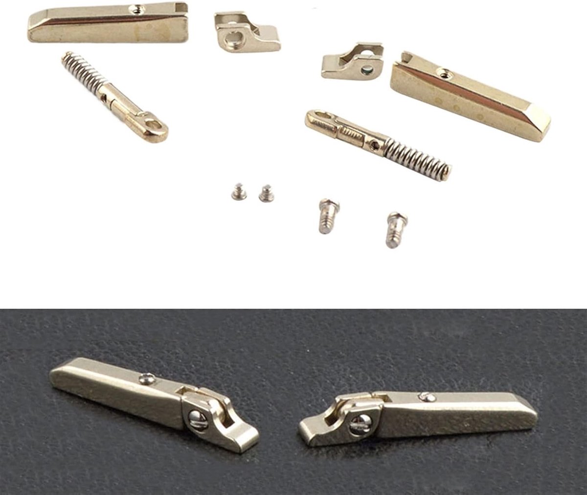 10 Pack 2.6mm Spring Hinge Repair Glasses Replacement Spring Hinge Case Glasses Accessories - ShopVlot