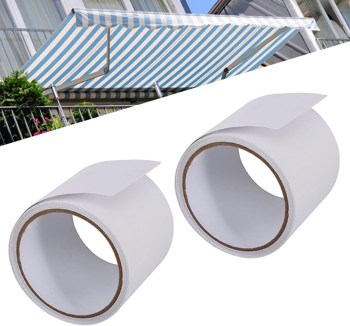 Reparatietape 5 m x 8 cm - Transparant - Waterdicht - Ideaal voor het repareren van tenten - ShopVlot