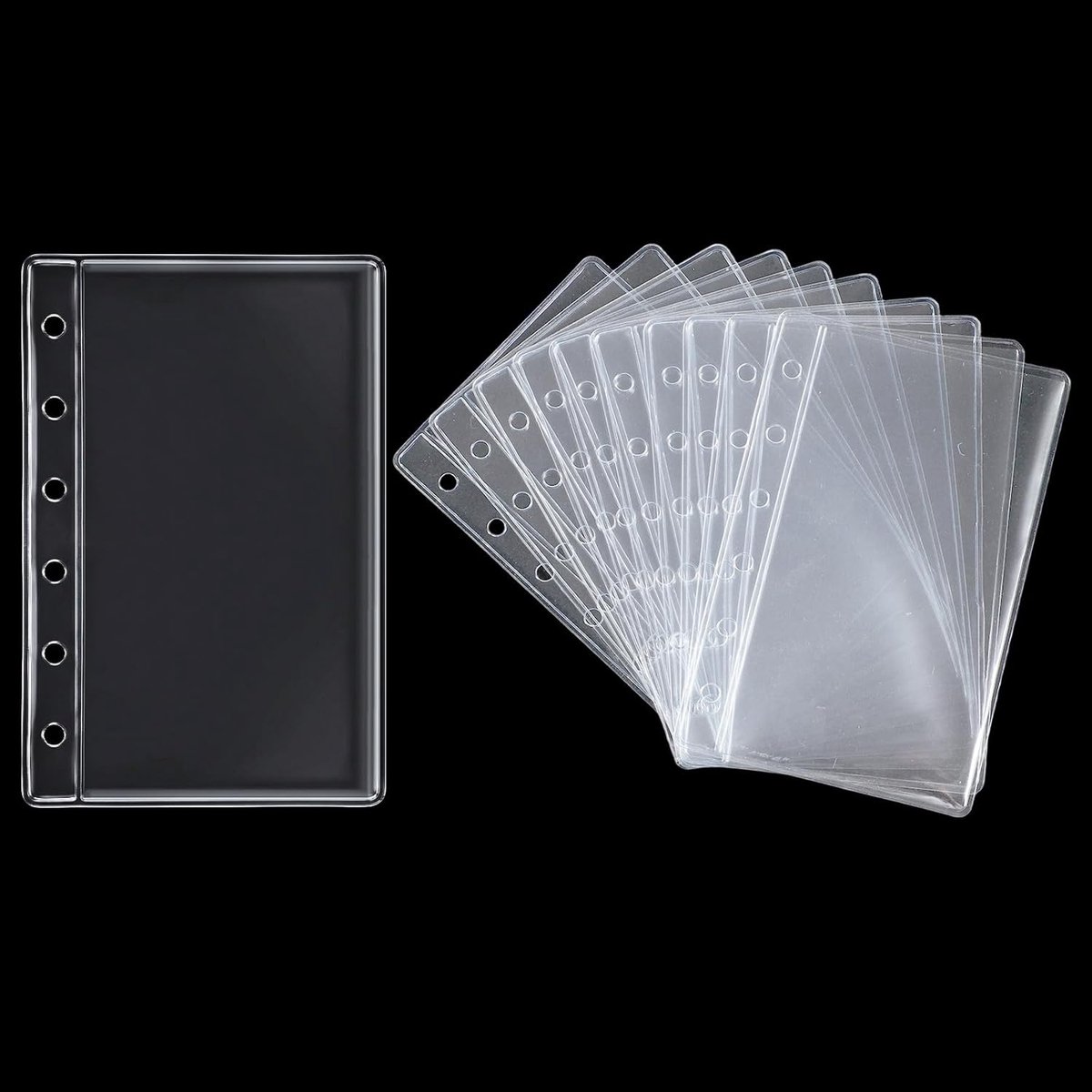 A7 Binder Bags - 15 stuks PVC Pouch - Transparante insteekhoezen - Organiseer foto's en documenten - ShopVlot