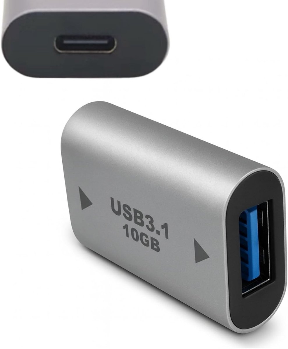 USB C naar USB A Adapter 10Gbps - Compact en Duurzaam - Ondersteunt Video en Audio - ShopVlot