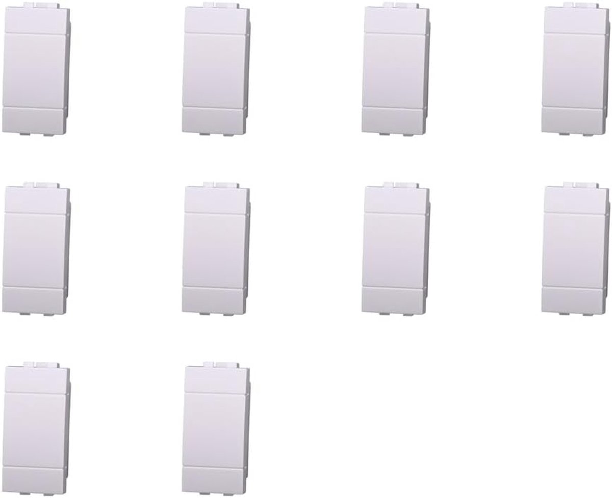 Fake polo module wit - set van 10 - perfect compatibel met BTicino Living - eenvoudige installatie - ShopVlot