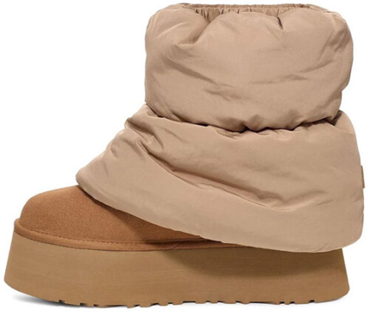 UGG classic mini puffer chestnut