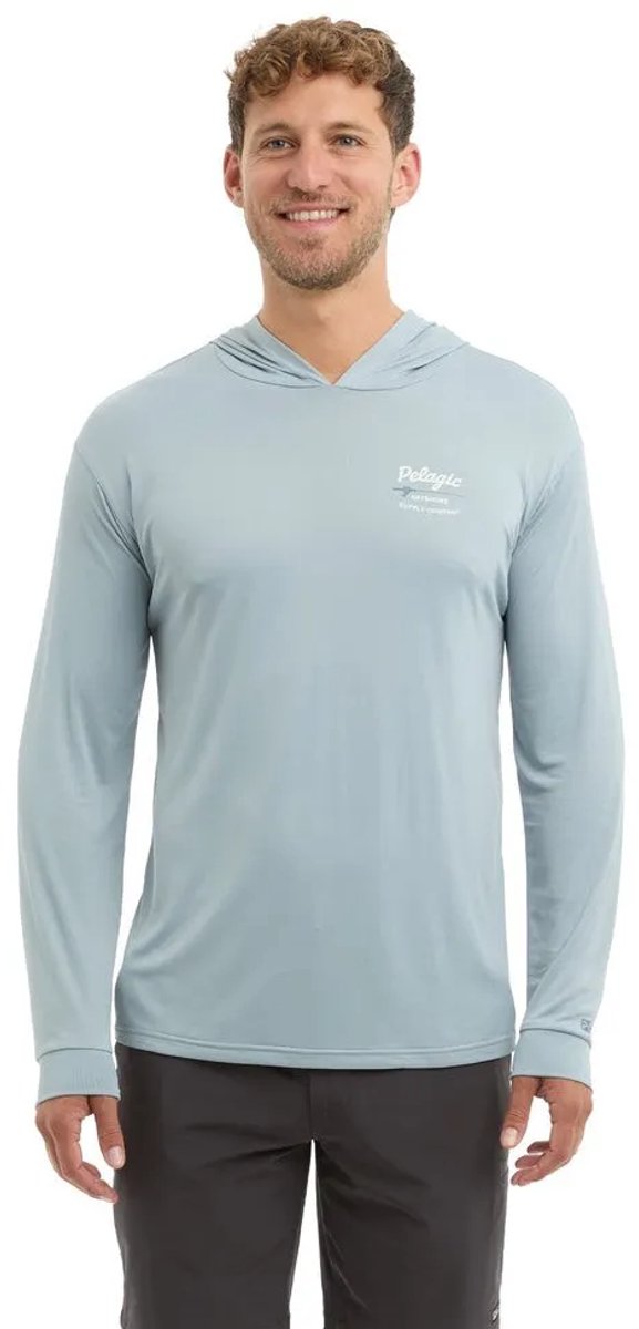 Pelagic Aquatek Rodney Uv-hoodie Met Lange Mouwen Blauw XL Man