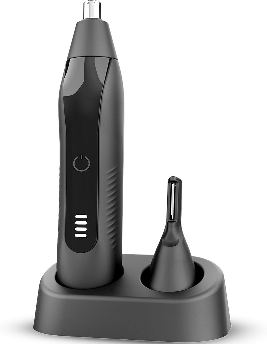 Neushaartrimmer 2-in-1 - Oorhaar- en wenkbrauwtrimmer - Oplaadbaar via USB - Pijnloos precisietrimmen - ShopVlot