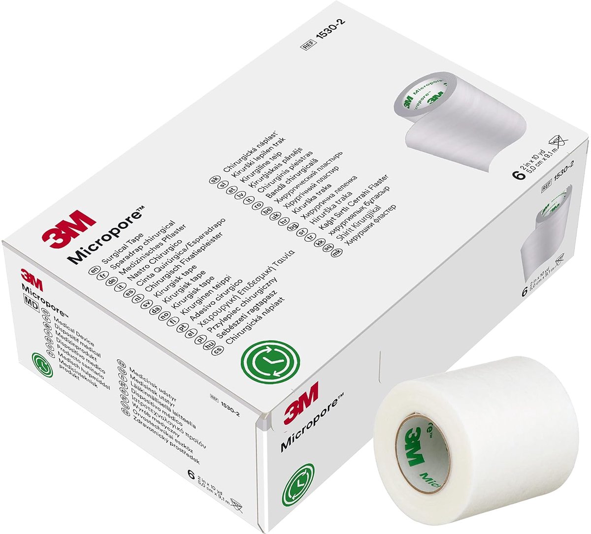 Micropore tape 51mm x 30 ft - ademend en gemakkelijk af te scheuren - geschikt voor verschillende toepassingen - ShopVlot