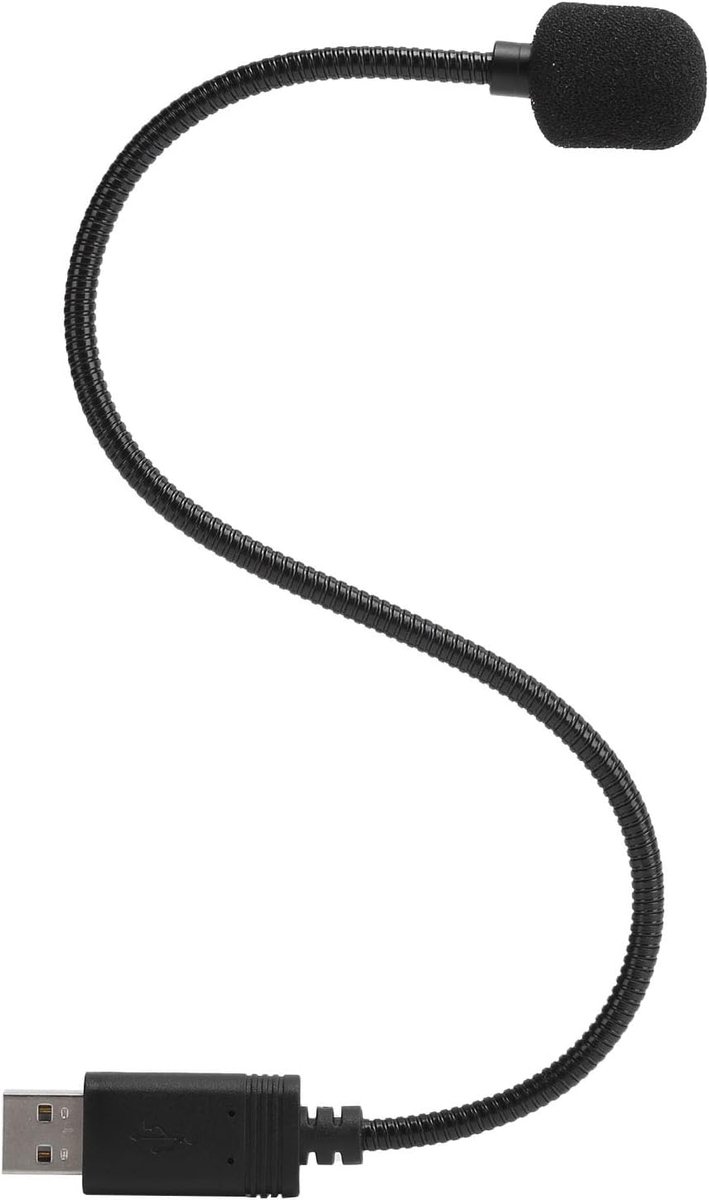 USB Microfoon - Mini Portable - Zwart - Voor PC en Laptop - ShopVlot