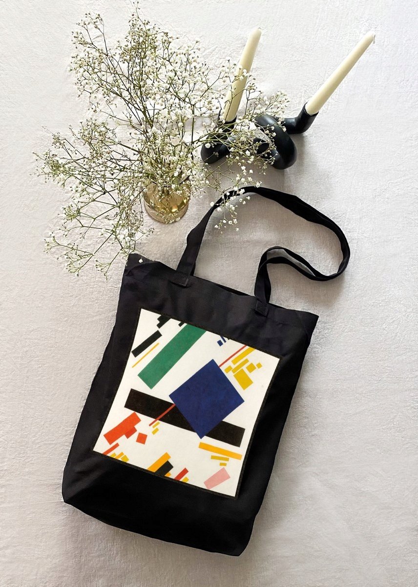 Shopper Tas met Suprematistische Print - Kazimir Malevich