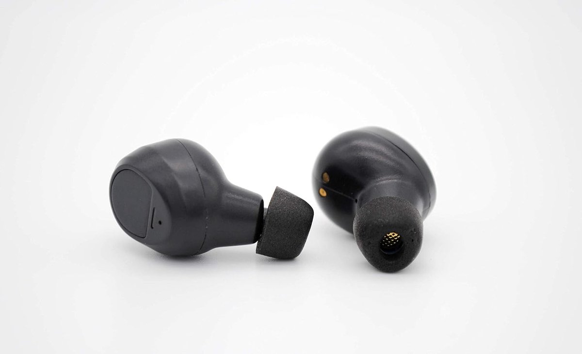 Dekoni Audio TWS Bulletz 3 Pack Memory Foam Earbuds Wireless Black Small Pack of 3 - ShopVlot
