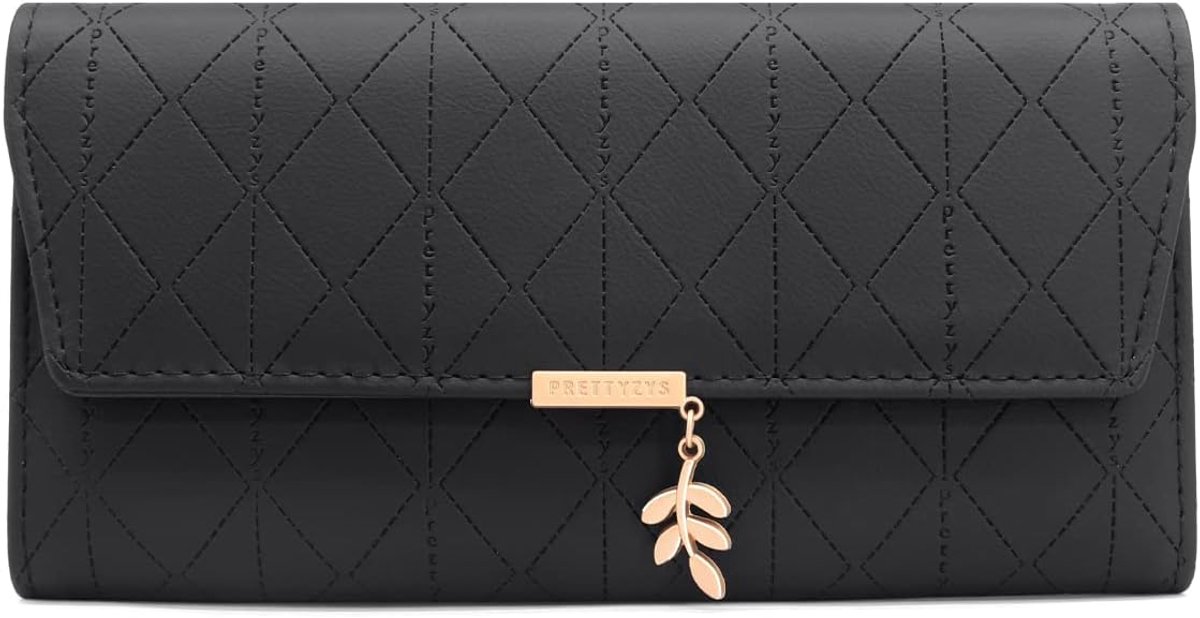 Large Women's Wallet Long Format Large Purse for Women PU Leather with 9 Card Slots, Long Purse for Women, Large Purse - ShopVlot