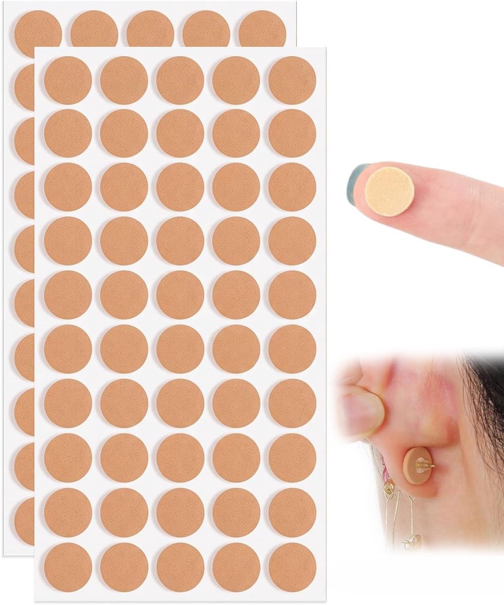 Oorstickers voor volwassenen 100 stuks - Beige - waterdicht - verlicht oorlelpijn - ShopVlot