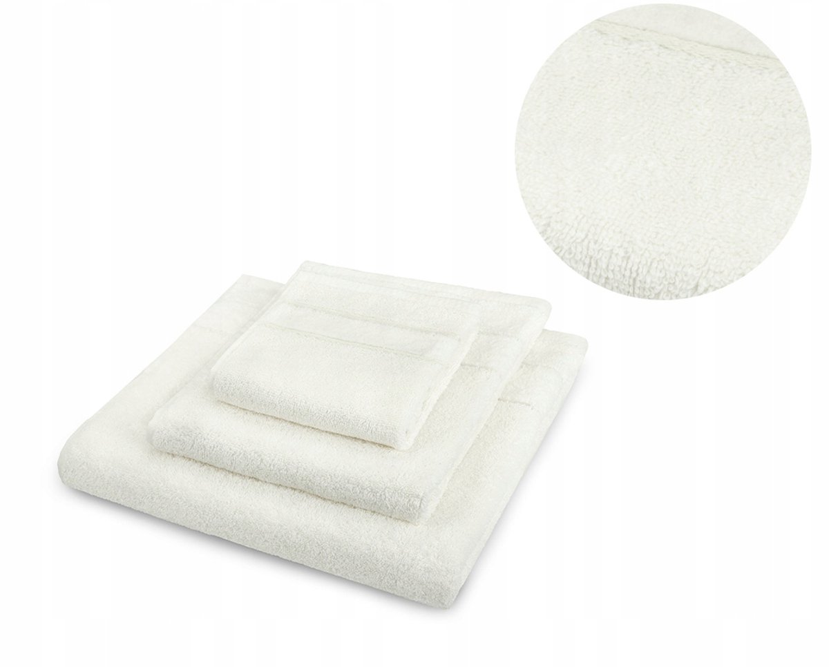 Tuva Home Dikke Katoenen Hotel Handdoek Ecru Velvet 50x90 cm