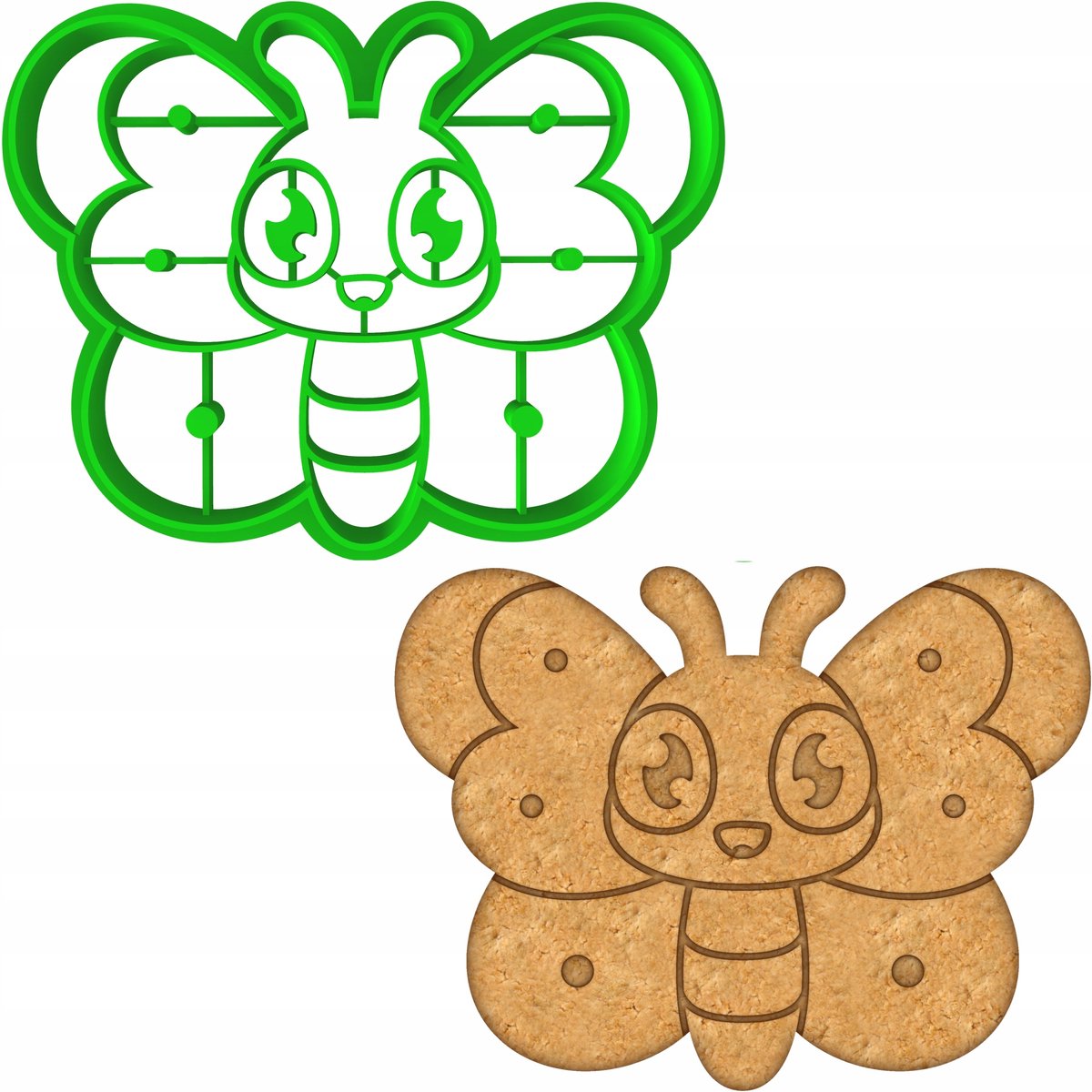 Paasei Koekjesvorm Motiefvlinder 8cm - Bakvorm voor Koekjes & Koekjes