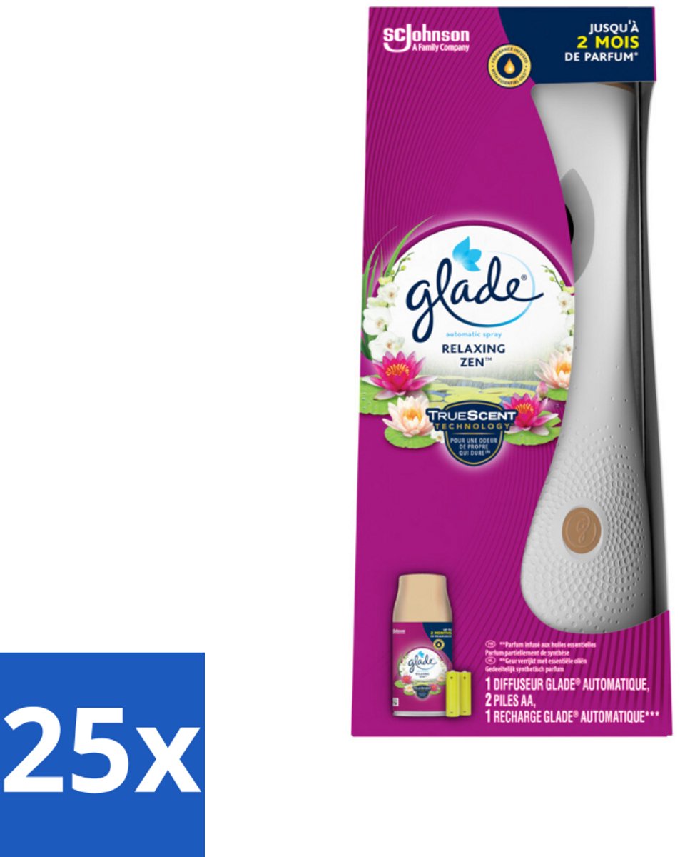 Glade - Automatische Spray - Relaxing Zen - 269 ml - Bulkverpakking - 25 stuks