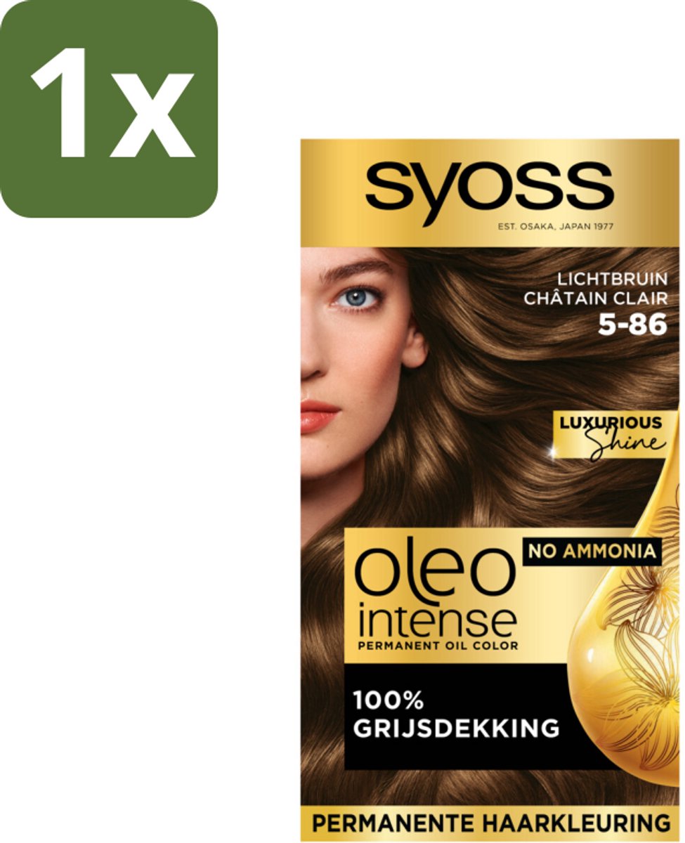 Syoss Oleo Intense - Haarverf - 5-86 - Licht Bruin - 115ml