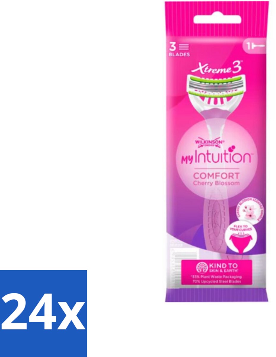 Wilkinson - Wegwerpscheermesjes - Xtreme 3 Beauty - Comfortabel - 1 scheermesje - Voordeelverpakking - 24 stuks