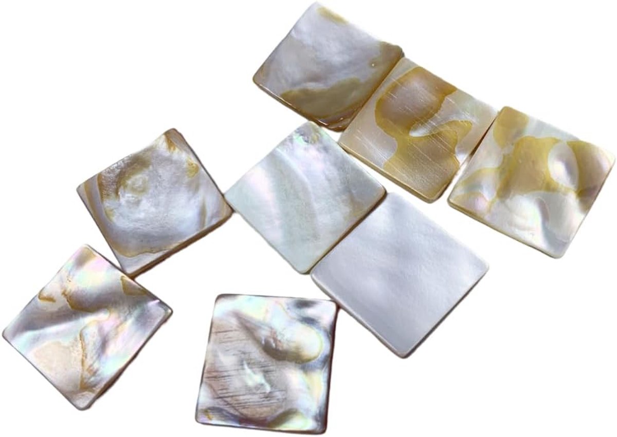 Mosaic tegels 50 stuks - Natuurlijke parelmoer - Handgevormd - Voor creatieve decoratie - ShopVlot