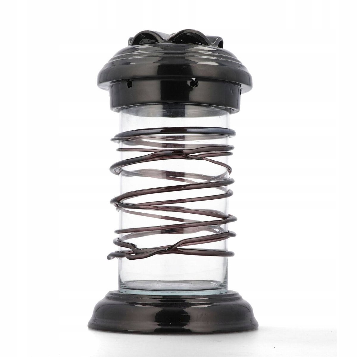 Grote glazen znicz 30 cm, decoratief, zonder brander