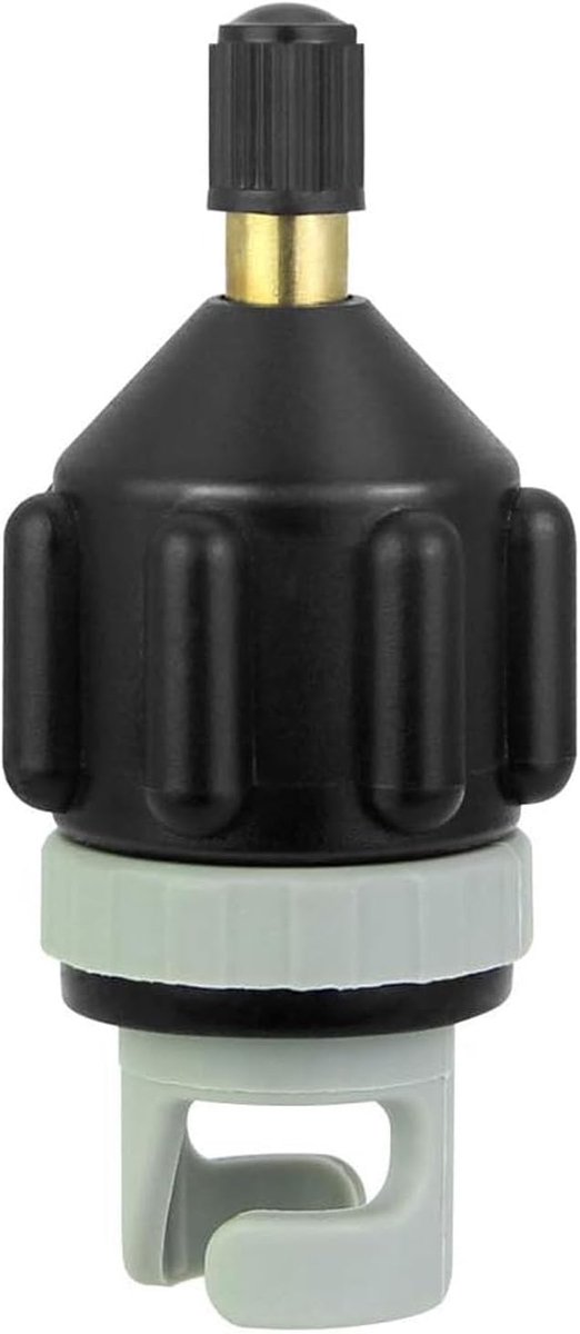 Luchtventieladapter voor boot - hoge kwaliteit rubber en koper - efficiënte inflatie - ideaal voor opblaasbare boten - ShopVlot
