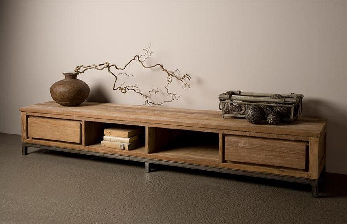 Tower Living Tv-meubel Venetie - Bruin Hout - 220x50x39cm