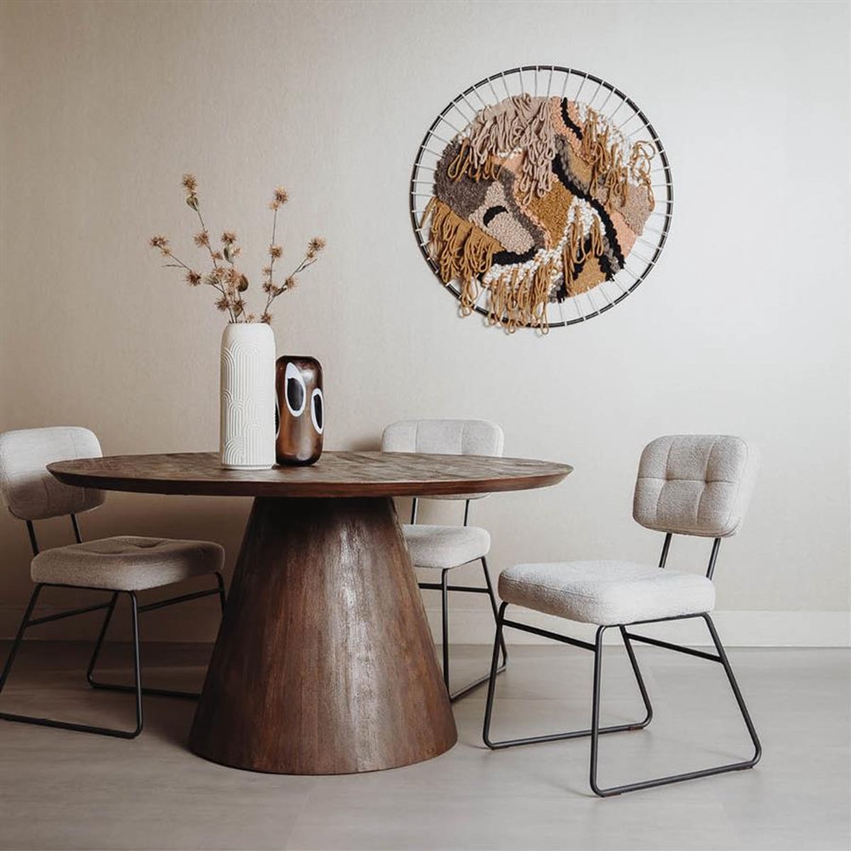 Tower Living Eettafel Premana - Rond Bruin Hout - Ø150x77cm