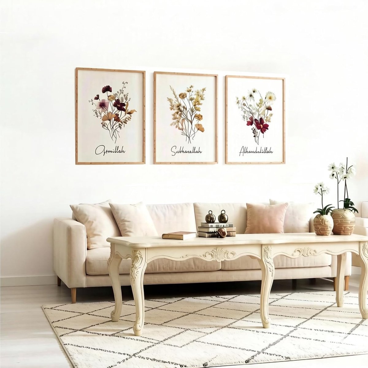 Canvasafbeeldingen 30 x 40 cm - abstract landschap - bohemian-stijl - sfeervolle wanddecoratie - ShopVlot