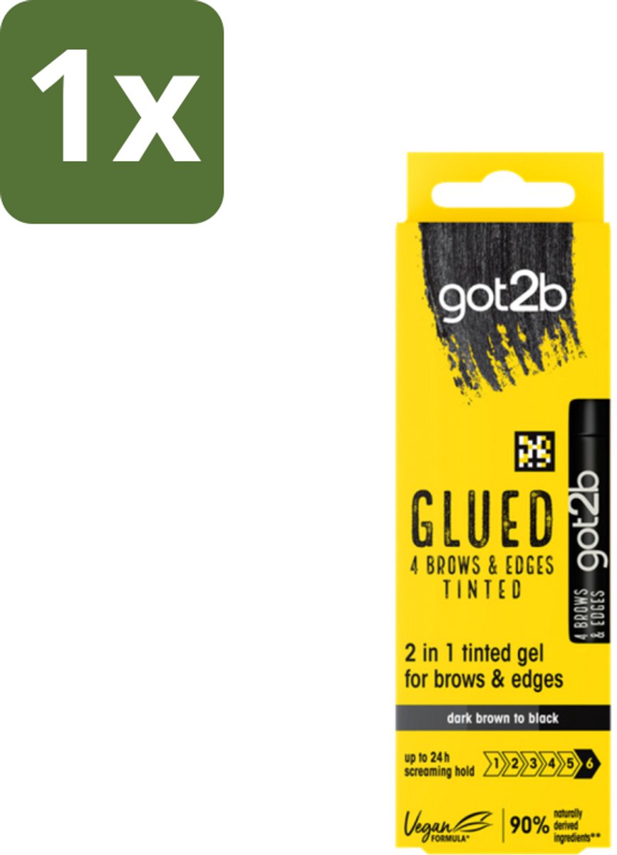 Got2B - 2-in-1 Gel - Brows & Edges Zwart - 16 ml - 1 stuk