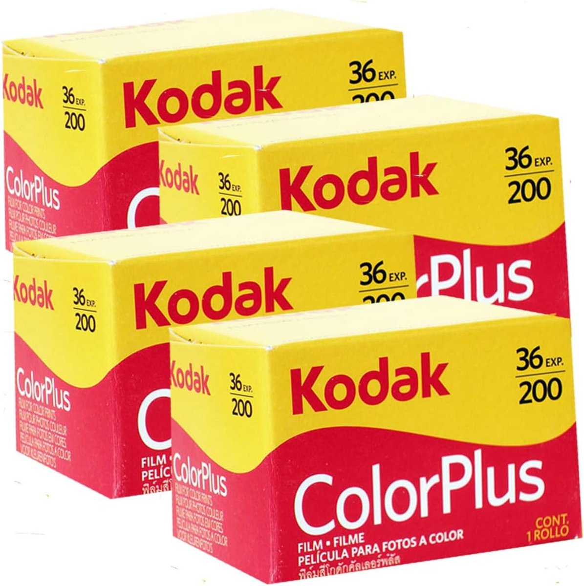 Foto film 200 ISO - 4 x 36 opnamen - Kodak Color Plus - voor prachtige afdrukken - ShopVlot