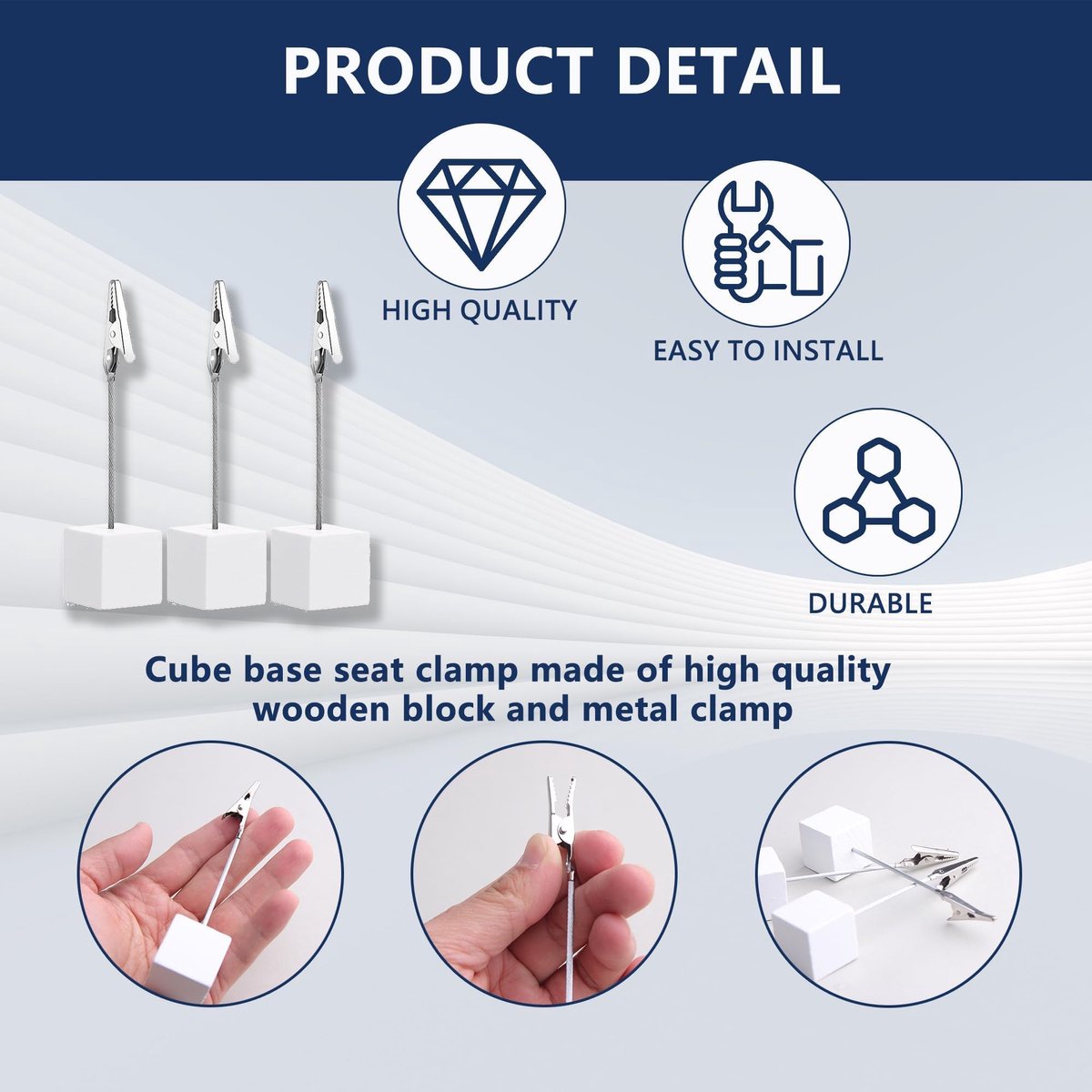 Memo clip houder 10 stuks - metalen stand clips - stevig ontwerp - perfect voor organisatie - ShopVlot