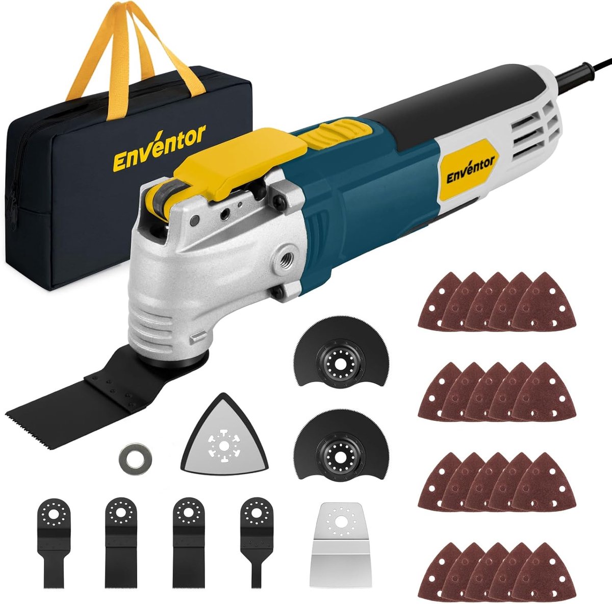 Oscillatietool 300 W - multifunctioneel met 28 accessoires - 6 snelheden 15000-22000 rpm - perfect voor slijpen en snijden