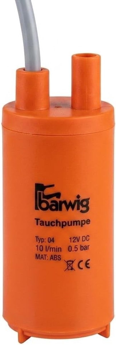 Mini Dompelpomp 12V - Zwart - Compacte Waterpomp voor Camper, Caravan en Aquarium