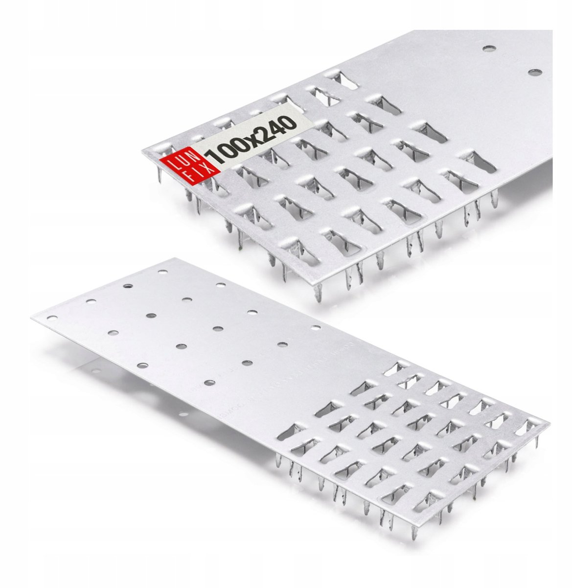 LUN FIX - Platte verbindingsstukken - 100 x 240 x 1,3 mm - 1 stuk