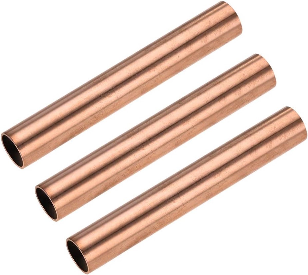 sourcing map 3pcs copper round tubes hose 15mm outer diameter 1mm wall thickness 100mm length hollow tube - ShopVlot