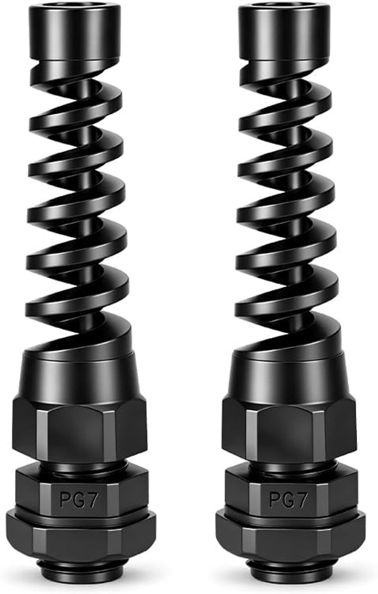 Waterdichte kabelwartel M20 nylon met moer (PG7) - ShopVlot