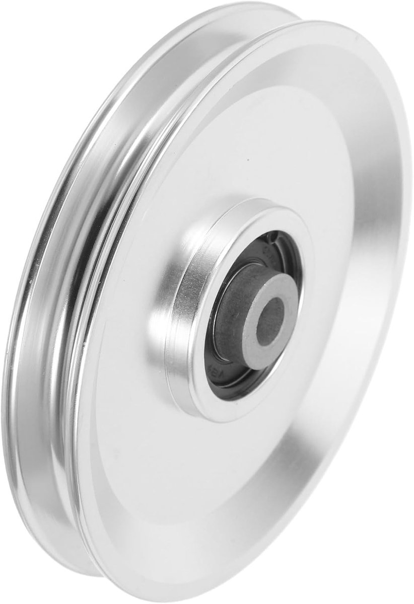 Hohopeti Kabelsysteem aluminium rol 120 mm diameter kogellager 250 kg belastbaar voor kabeltrekmachines en - ShopVlot